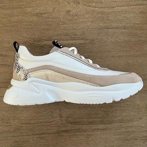 NWOT NeroGiardini Leather and Suede Sneakers - Rose/White - 39 (US 9)